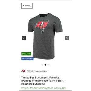 TAMPA BAY BUCCANEERS FANATICS BRANDED PRIMARY LOGO TEAM T-SHIRT